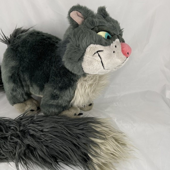 DISNEY STORE Plush LUCIFER the CAT Special Edition Extra Long Tail - Picture 6 of 9
